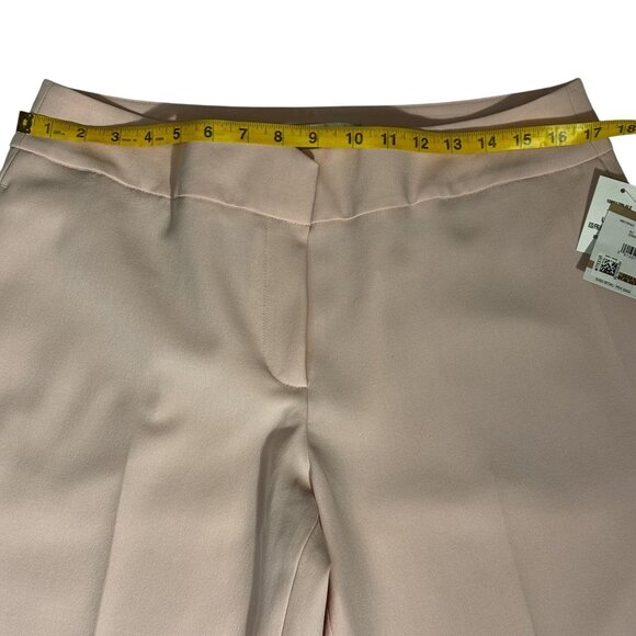 Kasper Womens Tutu Pink Dress Pants Size 12 Mid-Rise Slim Leg - Picture 9 of 12